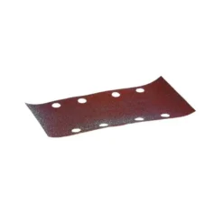 Papier à poncer feuilles rectangulaires abrasives 93x185mm - 4 + 4 trous - Auto-agrippant Grain 80, Qté 10 Makita | P-31893