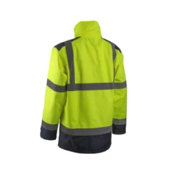 Parka de pluie - KAZAN - 300D Oxford 100% PES enduit PU + Doublure mesh - Jaune HV/Marine - COVERGUARD | 5KAP160