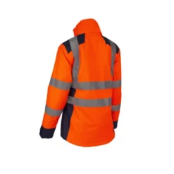 Parka femme - HORA - 300D Oxford 100% PES enduit PU + Matelassage 160g/m2 - Orange HV/Marine - COVERGUARD | 5HOR170