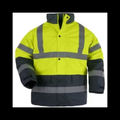 Parka haute visibilité ROADWAY - matelassée polyester - jaune / marine - Coverguard | 7ROAY