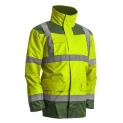 Parka 4/1 - KANATA - Parka: 300D Oxford + Veste 2/1: 300D Oxford - Jaune HV/Vert - COVERGUARD | 7KANG