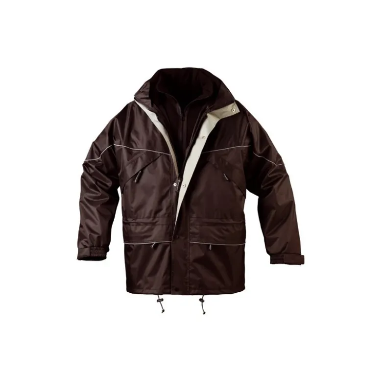 Parka noire ISA - 3 EN 1 - polyester enduit PVC - COVERGUARD | 5ISAB