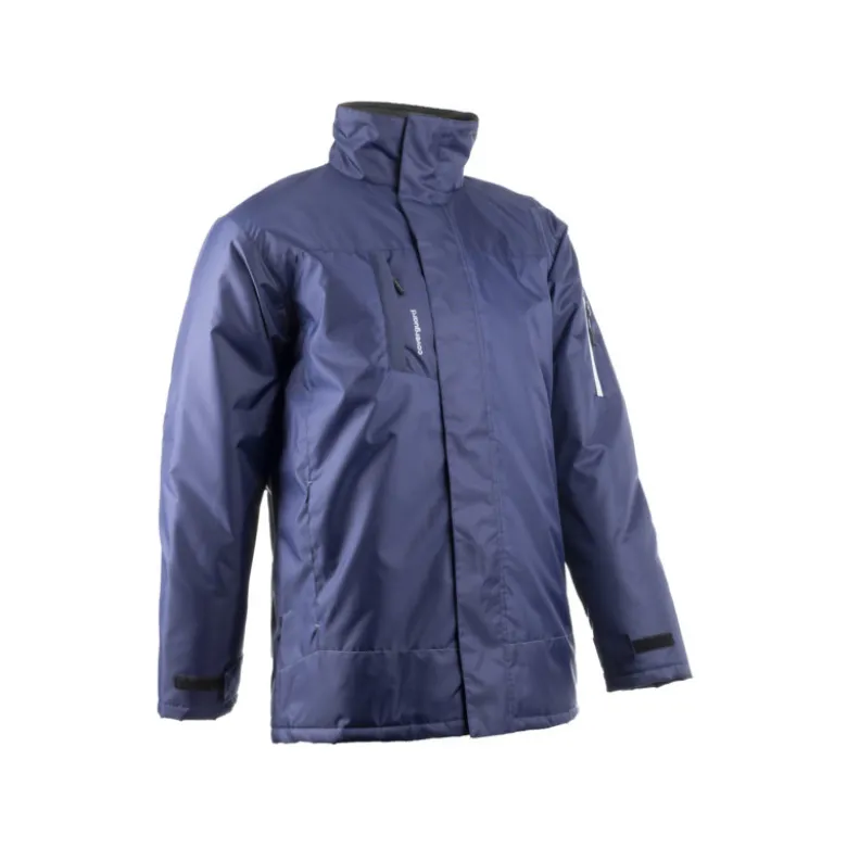 Parka - PANDA - 200D Oxford 100% PES enduit PU + Matelassage 160g/m2 - Marine/Réflectif - COVERGUARD | 5PDA120
