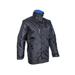 Parka - PANDA - 200D Oxford 100% PES enduit PU + Matelassage 160g/m2 - Noir/Bleu - COVERGUARD | 5PDA01
