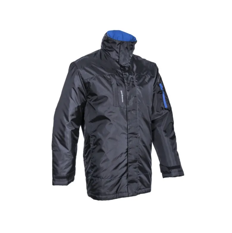 Parka - PANDA - 200D Oxford 100% PES enduit PU + Matelassage 160g/m2 - Noir/Bleu - COVERGUARD | 5PDA01