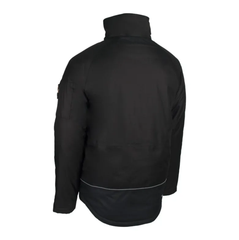 Parka - YUZU 2 - Ripstop 100% PES enduit PVC + Doublure polaire 300g/m2 - Noir/Orange - COVERGUARD | 5YUZ31R