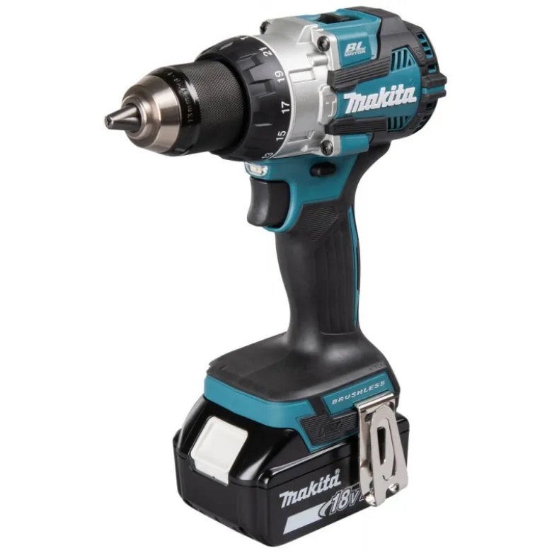 Perceuse à percussion BL 70NM 18V BL1850B x2 +DC18RC - Makita | DHP489RTJ