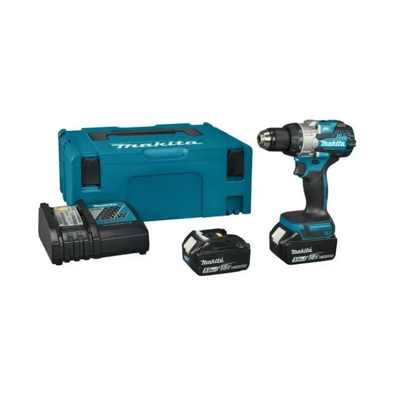 Perceuse Visseuse 110NM 18V LIION BL1850B x2 - DC18RC - Makita | DDF489RTJ