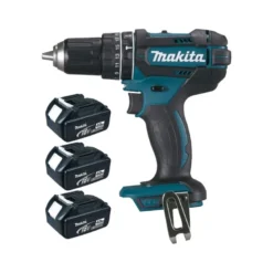 Perceuse visseuse à percussion Makita sans fil 18 Volts Li-Ion 4 Ah Ø diamètre 13mm (3 batteries) Makita | DHP482RM3J
