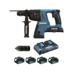Perfo-burineur SDS-Plus 36 V 2 x 18 V Li-Ion 5 Ah 26 mm (4 batteries) MAKPAC MAKITA | DHR264PT4J