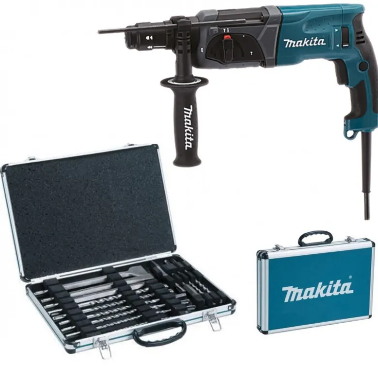 Perfo-burineur sds+780w+led + coffret forets/burin - Makita | HR2470FTP