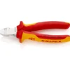 Pince coupante de côté/à dénuder 1,5 et 2,5mm² - Chromée - Isolée 1000V - KNIPEX | 14 26 160