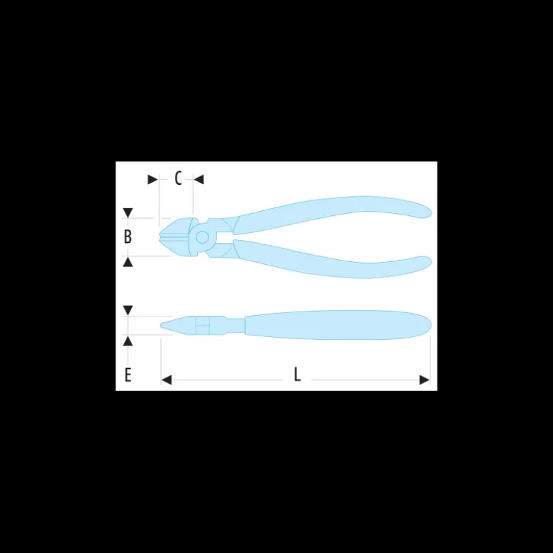 Pince coupante diagonale coupe axiale 110mm | 405.10
