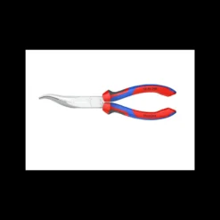 Pince de mécanicien 200mm - Becs 1/2 ronds décalés striés - Bi-matière - Chromée - KNIPEX | 38 35 200
