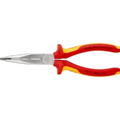 Pince demi-ronde isolées, certifiées VDE chromée 200 mm KNIPEX | 26 26 200