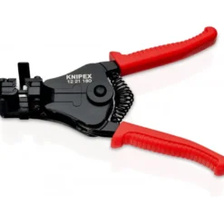 Pince à dénuder 2 couteaux de forme 0,5-0,75/1/1,5/2,5/4/6mm² - 180mm - KNIPEX | 12 21 180
