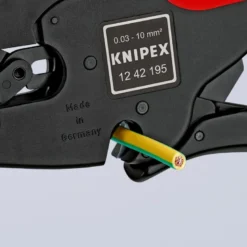 Pince à dénuder MultiStrip10 automatique 0,03 à 10mm² - Coupe-câble 10mm² - KNIPEX | 12 42 195