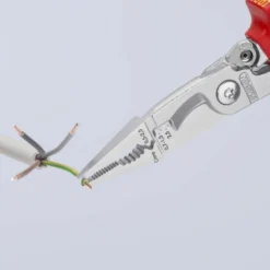 Pince multifonctions 6 en 1 - 200mm - Bi-matière - Chromée 1000V - Ressort - KNIPEX | 13 96 200