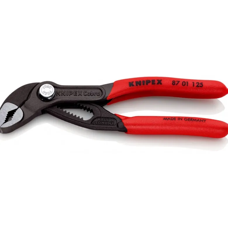 Pince multiprise Cobra® de pointe gainées en plastique antidérapant 125 mm KNIPEX | 87 01 125