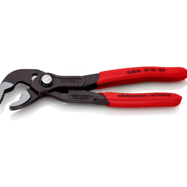 Pince multiprise Cobra® de pointe gainées en plastique antidérapant 150 mm KNIPEX | 87 01 150