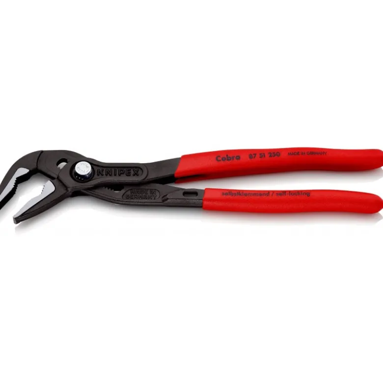 Pince multiprise Cobra® ES ultra-effilée gainées en plastique antidérapant 250 mm KNIPEX | 87 51 250