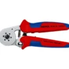 Pince à sertir automatique embouts de câble de 0,08 à 10mm² - Chromée - KNIPEX | 97 55 14