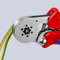 Pince à sertir automatique embouts de câble de 0,08 à 10mm² - Chromée - KNIPEX | 97 55 14