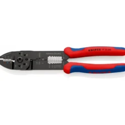 Pince à sertir avec gaines bi-matière noire laquée 240 mm KNIPEX | 97 22 240