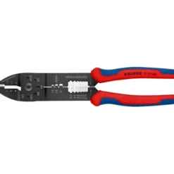 Pince à sertir avec gaines bi-matière noire laquée 240 mm KNIPEX | 97 22 240