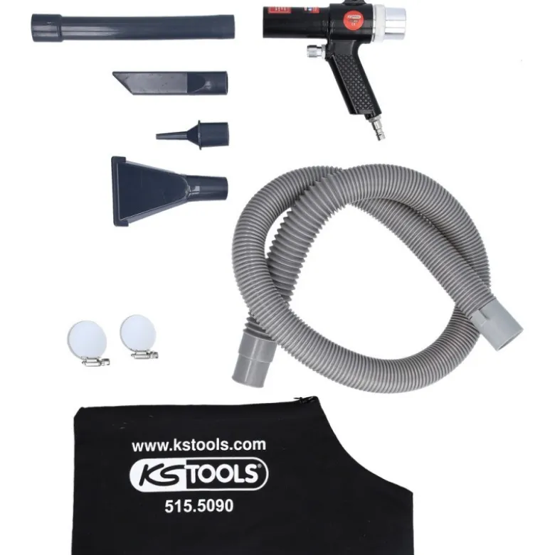 Pistolet de soufflage et d’aspiration à air comprimé, 145 mm - KSTools | 515.5090