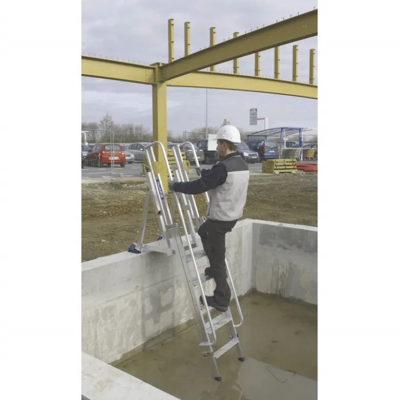 PLATEFORME HAUTEUR REGLABLE ACCESS FOND DE FOSSE - 6 A 10 MARCHES - Duarib | N111203