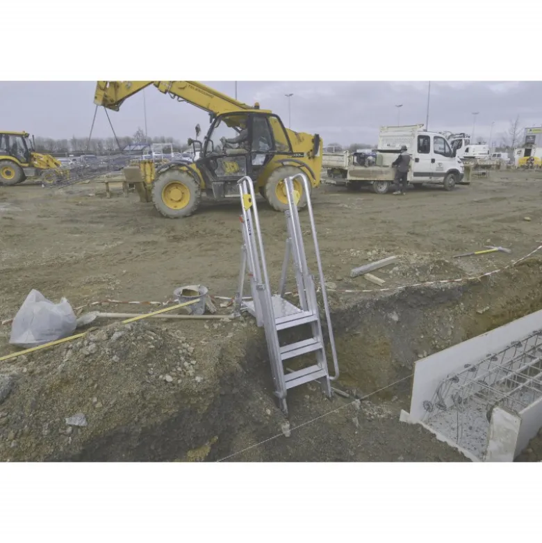 PLATEFORME HAUTEUR REGLABLE ACCESS FOND DE FOUILLE - 4 A 8 MARCHES - Duarib | N111202
