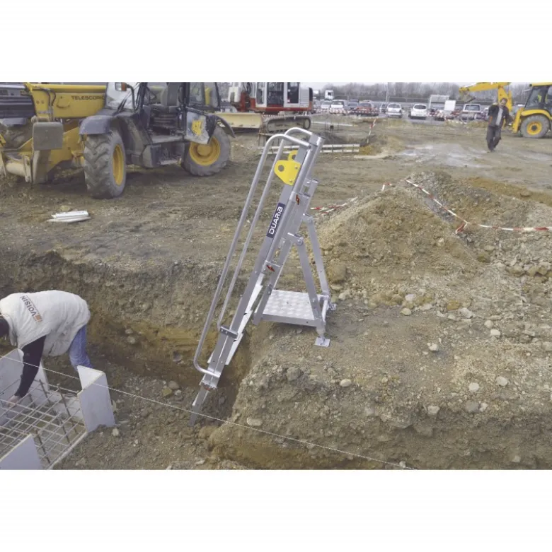 PLATEFORME HAUTEUR REGLABLE ACCESS FOND DE FOUILLE - 4 A 8 MARCHES - Duarib | N111202