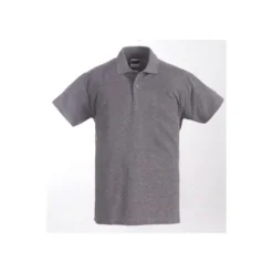 Polo manches courtes - SAFARI - Jersey 85% CO/15% VI 220g/m2 - Gris chiné - COVERGUARD | 5SAFG