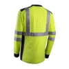 Polo manches longues - EKHI - 60% Modacrylique/39% Coton/1% - Jaune HV/Marine - COVERGUARD | 5EKH160