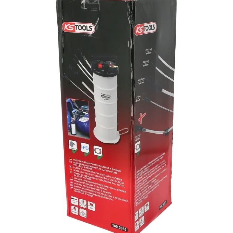 Pompe d'aspiration par vide 6,5 l avec 4 sondes - KSTools | 160.0865