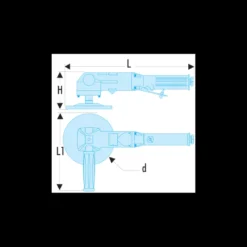 Ponceuse plateau d'angle diamètre 178mm pneumatique Facom | V.411F