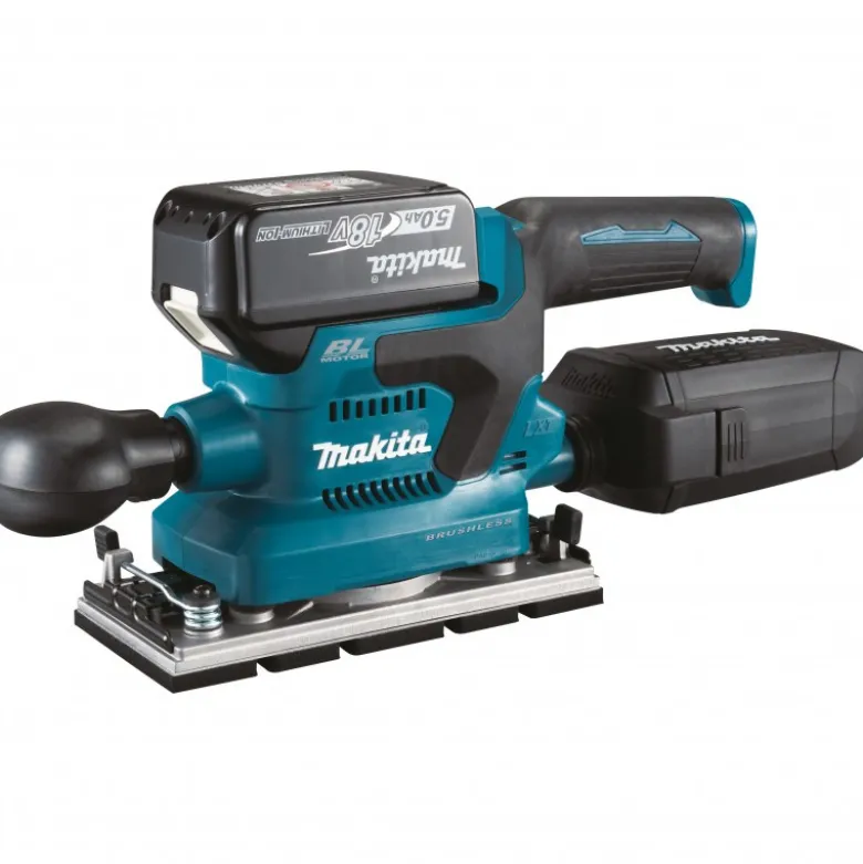 Ponceuse vibrante 18v d 93 x185mm BL1850b x2 - Makita | DBO380RTJ
