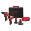 Powerpack 12V Perceuse percussion + Visseuse Ã chocs M12 FPP2A2-402X - 2 x 4 Ah Milwaukee | 4933480587