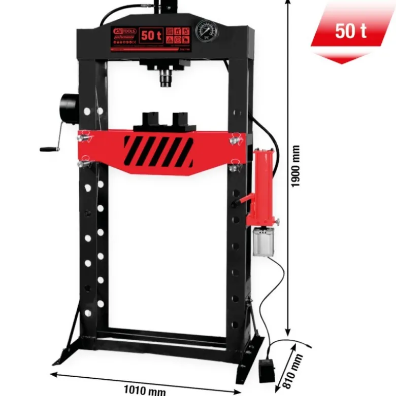 Presse hydraulique d’atelier Performance , 50 t - KSTools | 160.1160