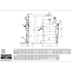 PRESSE HYDRAULIQUE 30T - Bahco | BH730