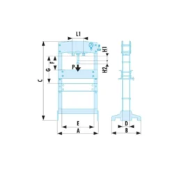 Presse pneumatiques 50 t - FACOM | W.450PNAPF