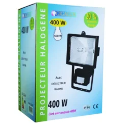 Projecteur Halogène avec détecteur de radar - 400 W - Sodise | 10245
