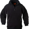 Pull Noir polaire ANGARA - 330 g/m² - COVERGUARD | 5PANN