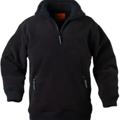 Pull Noir polaire ANGARA - 330 g/m² - COVERGUARD | 5PANN