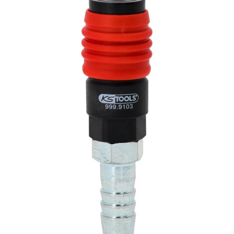 Raccord de sécurité à air comprimé universel 3-en-1, 14,5 mm avec raccord pour tuyau - KSTools | 999.9103