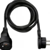 Rallonge électrique avec fiche plate, noire, 5m H05VV-F 3G1,5 - Brennenstuhl | 1161821015