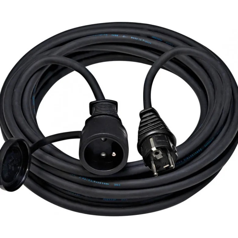 Rallonge électrique 25m H07RN-F 3G1,5, noire - Brennenstuhl | 1168401