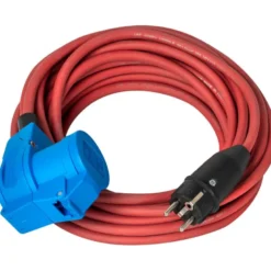 Rallonge électrique SOLUTIONS OUTDOOR IP44 10m H07RN-F 3G2,5 rouge, double prise - Brennenstuhl | 1133031