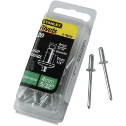RIVET ALUMINIUM 4MM X 3 - BOITE DE 20 PIÈCES STANLEY 1-PAA52T